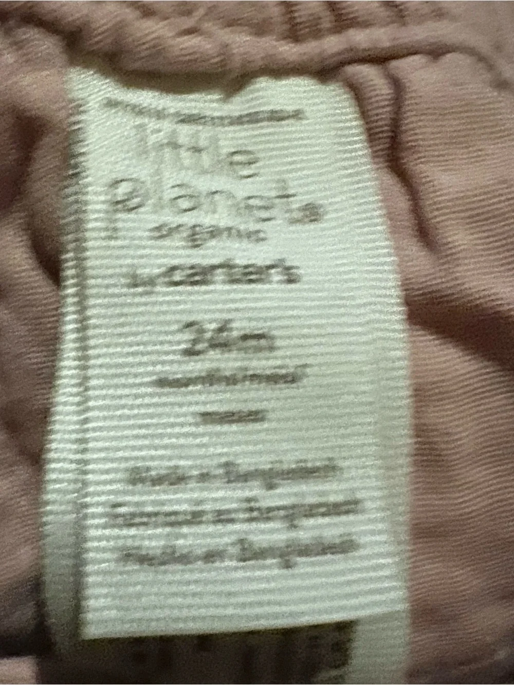Little Planet Carter’s Baby Girl 24M Organic Cotton Gauze Ruffle Bloomers NWT Pi